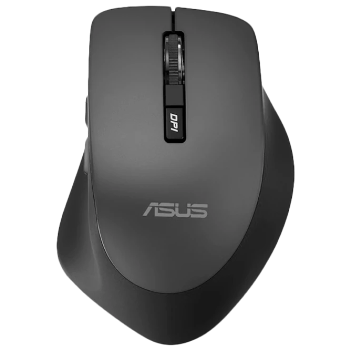 Wireless Mouse Asus WT425, 1000-1600 dpi, 6 buttons, Ergonomic, 82g, Silent, 1xAA, 2.4Ghz, Black