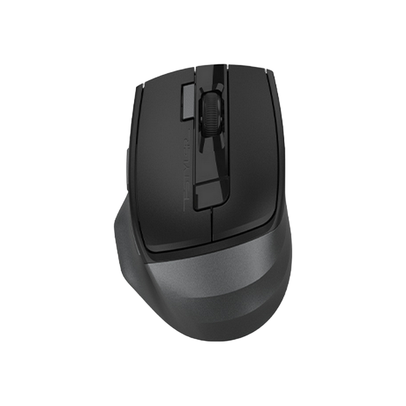 Wireless Mouse A4Tech FB45CS Air 2, 1000-2000 dpi, 7 buttons, Ergonomic, Silent, Programmable, Rechargeable, BT+2.4Ghz, Stone Grey