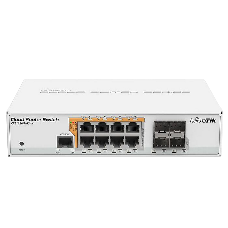 Mikrotik POE Cloud Router Switch CRS112-8P-4S-IN