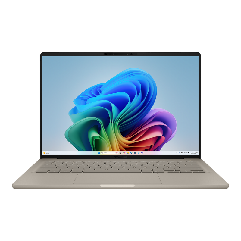 NB ASUS 14.0" Zenbook A14 OLED UX3407QA Beige (Snapdragon X X1-26-100 16Gb 512Gb Win 11)