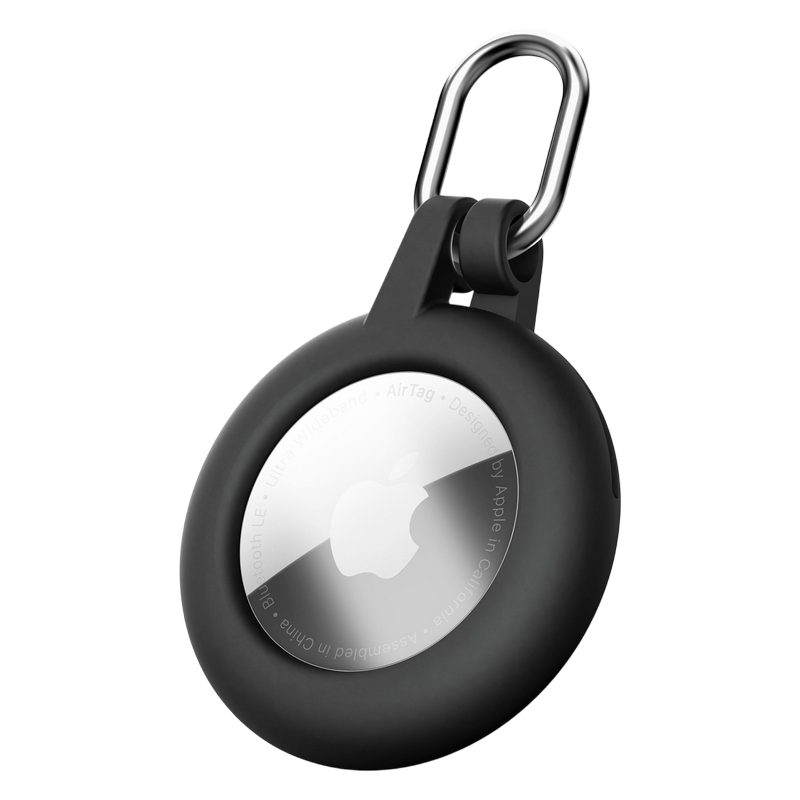 Cellular Silicon Ring Case AirTag/Tracy Soft Shell, Black