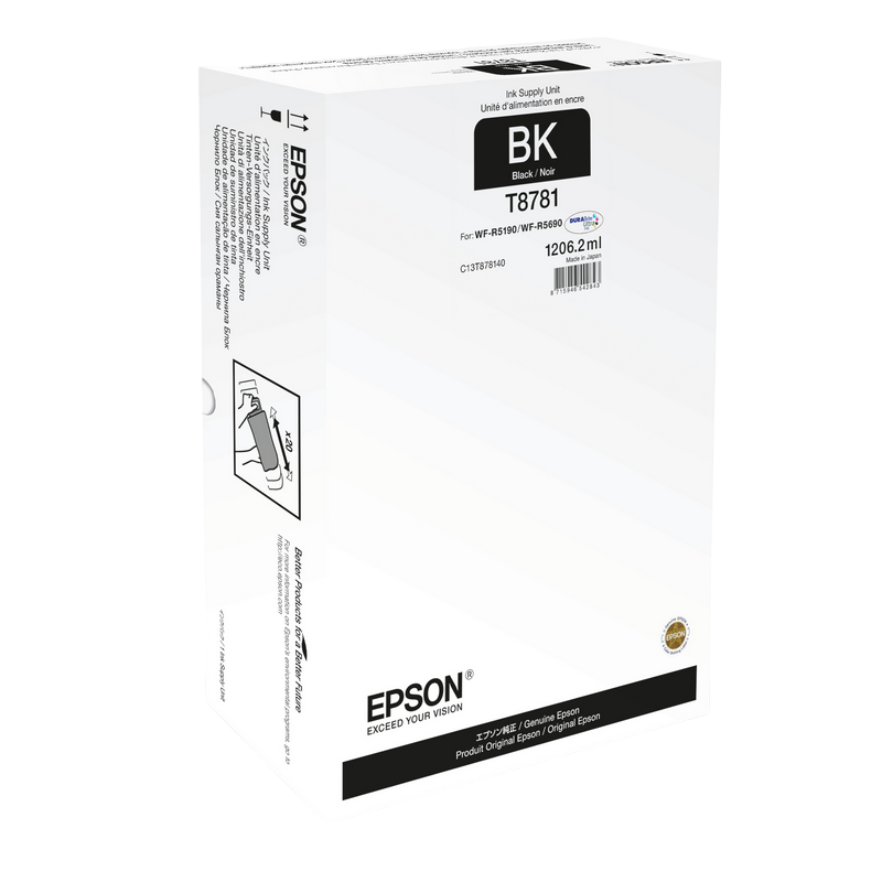 Ink Supply Unit Epson T878140, XXL Black, for WF-R5xxx series