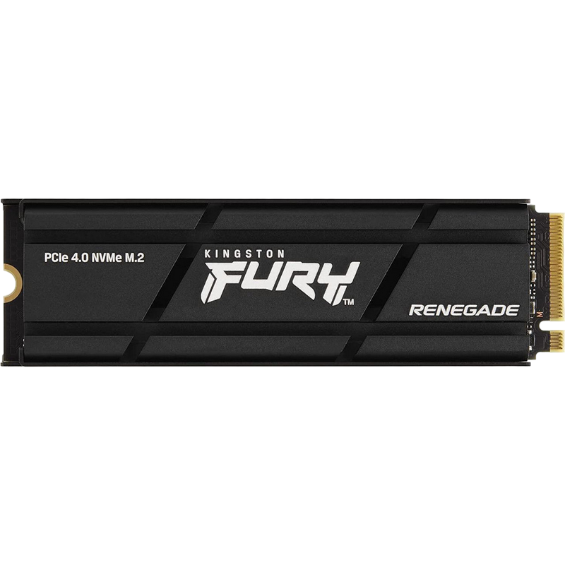 .M.2 NVMe SSD 1.0TB Kingston FURY Renegade w/Heatsink10.5mm [PCIe 4.0 x4, R/W:7300/6000MB/s, 3D TLC]