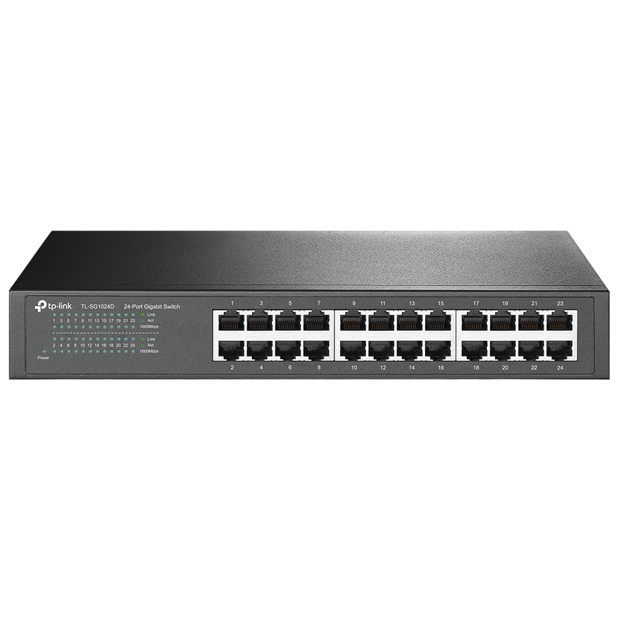 24-port Gigabit Desktop/Rackmount Switch TP-LINK "TL-SG1024D", metal case