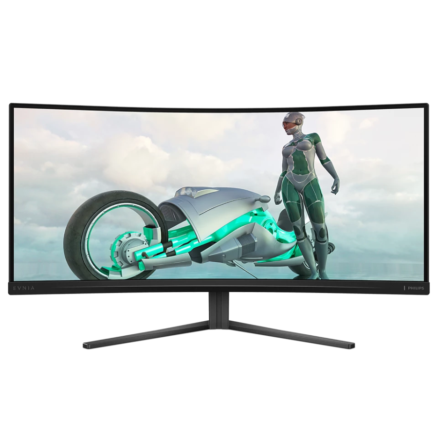 34" PHILIPS Evnia 34M2C3500L,Black,Curved-VA,3440x1440,180Hz,AdaptiveSync,0.03GTG,300cd,HDR,MegaDCR,HDMI+DP