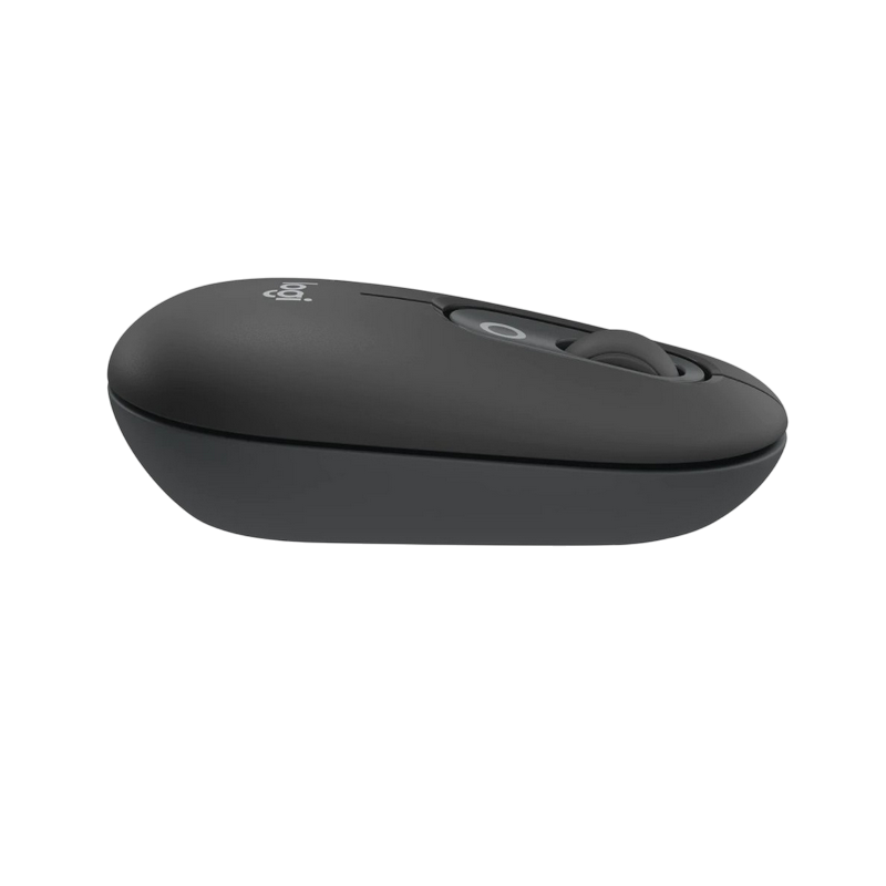 Wireless Keyboard & Mouse Logitech POP ICON, Compact design, Low-profile keys, 4000dpi, 3 buttons, 2xAAA/1xAA, Bluetooth, EN/UA, Graphite/Green