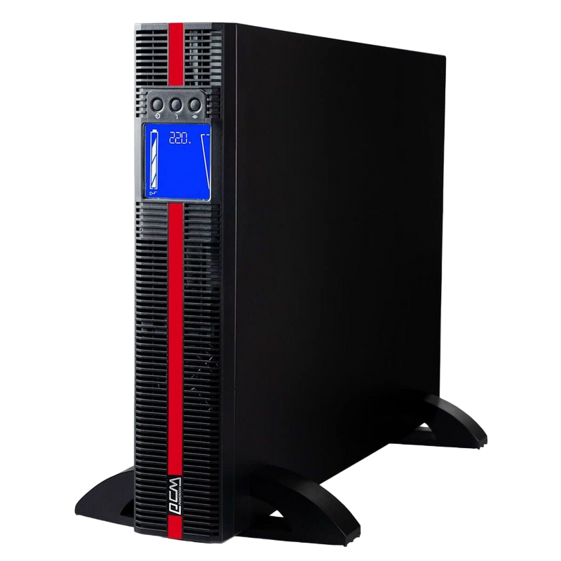 UPS PowerCom MRT-3000 IEC, Rack&Tower, 3000VA/3000W, Online, LCD, RS232, USB,SNMP SLOT, Ex.Batt. Con., 4*IEC13, 1*IEC19