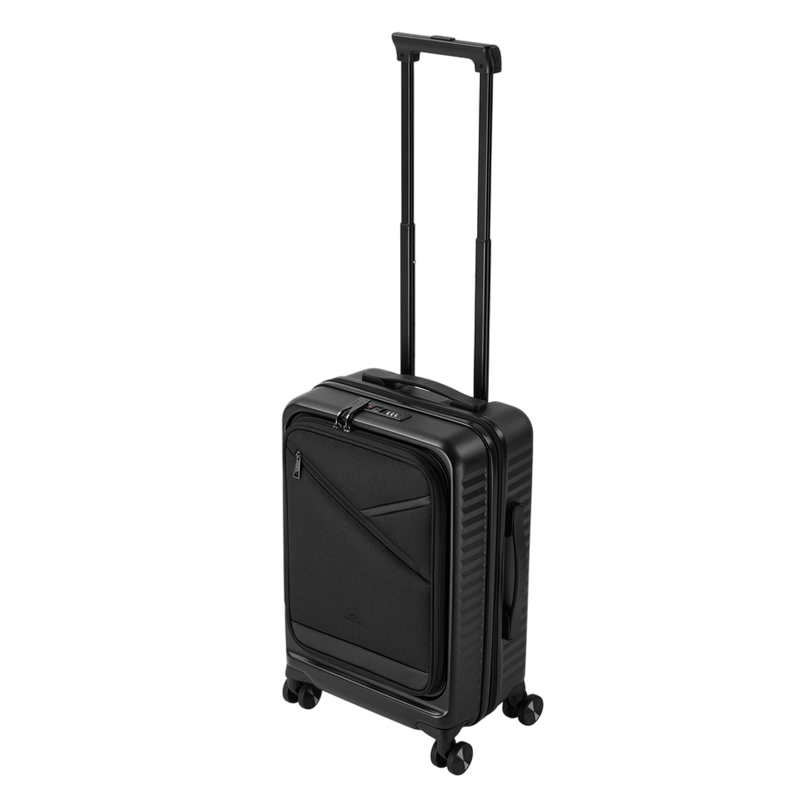 RIVACASE 8180 black Clark-ECO Hardshell carry-on hand cabin luggage 20"/34L