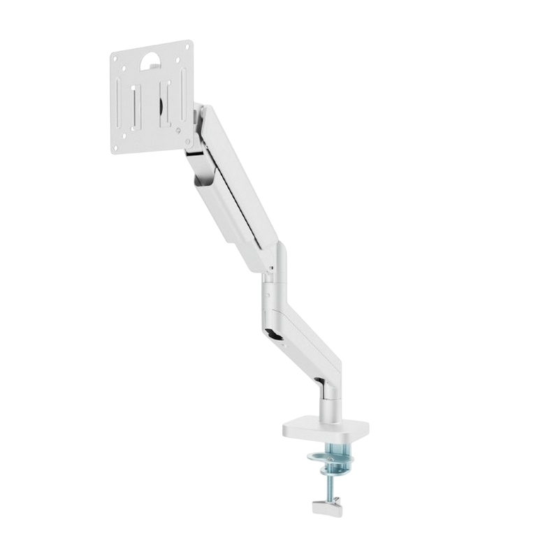 Table/desk 1-display mounting "MA-DA1-04-W" WHITE Gembird (rotate,tilt,swivel), 17”-32”, up to 9 kg, VESA:75x75, 100x100