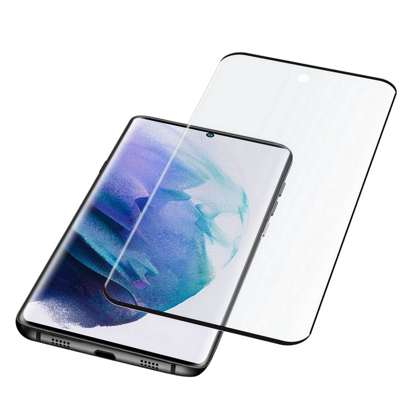 Cellular Tempered Glass Curved for Sam. Gal. S22 Ultra Curved, Black