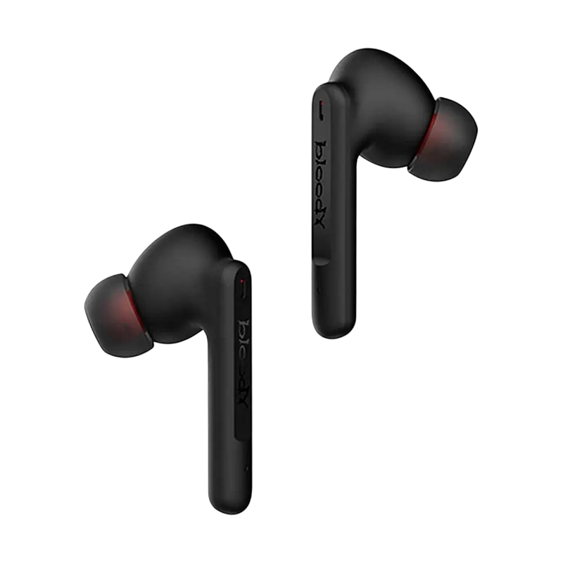 Gaming Wireless Earphones Bloody M90, 10 mm driver, 32 Ohm, 102db, 9g/41g, 40/500 mAh, 4h+20h, ENC, IPX4, Independent Transmission, BT 5.1, Black