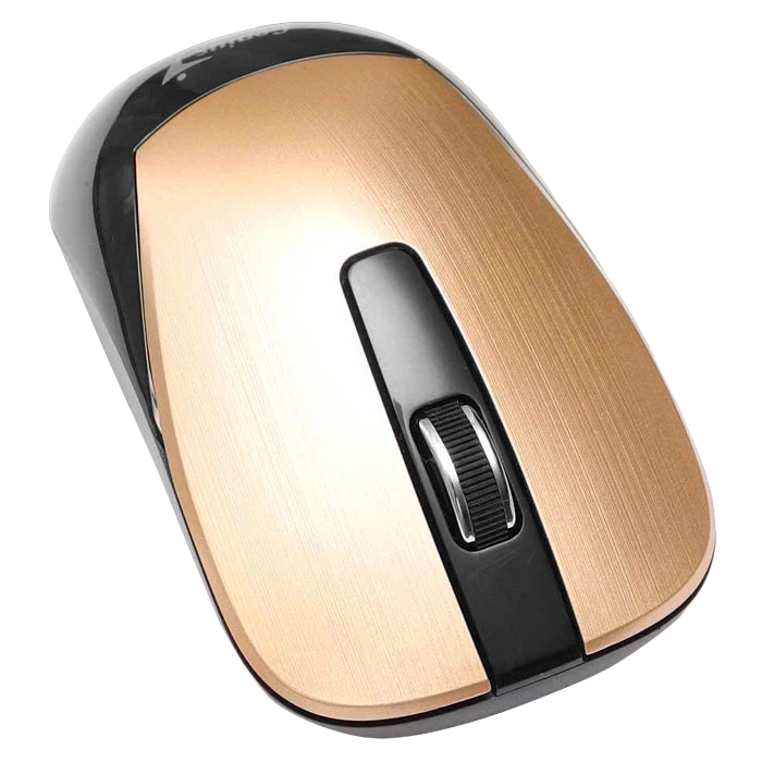 Wireless Mouse Genius NX-7015, 1200 dpi, 3 buttons, Ambidextrous, 57g, BlueEye, 1xAA, 2.4Ghz, Gold
