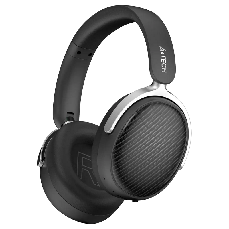 Wireless Headset A4tech BH350C, 40 mm driver, 32 Ohm, 100db, 50h, Foldable, ENC Omni-Directional MIC, Leather Ear Pads, BT 5.3, Black