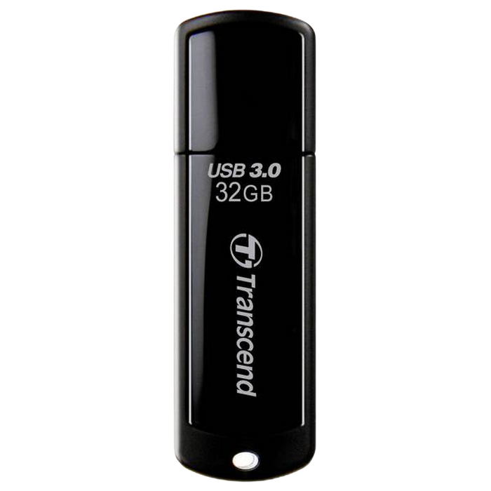 32GB USB3.1 Flash Drive Transcend "JetFlash 700", Black, Classic (R/W:90/20MB/s)