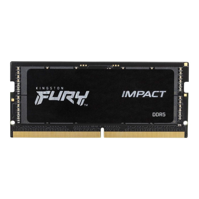 32GB DDR5-5600MHz SODIMM Kingston FURY Impact (Kit of 2x16GB) (KF556S40IBK2-32), CL40, 1.25V, Black