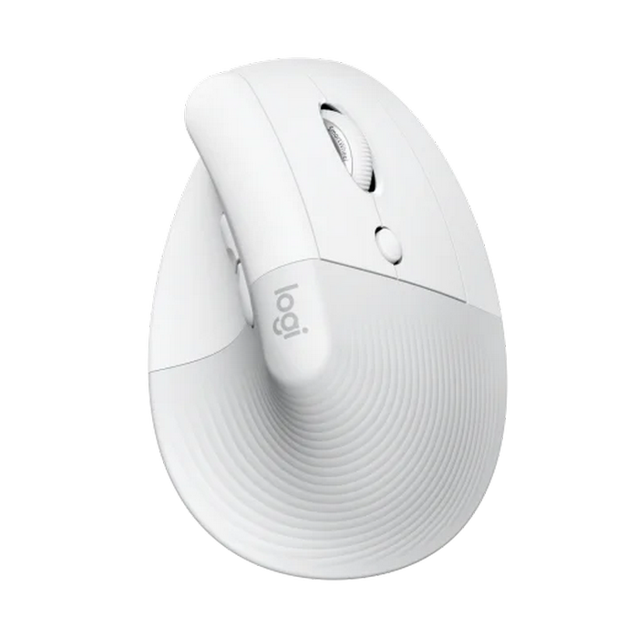 Wireless Mouse Logitech Lift Vertical, 400-4000 dpi, 6 buttons, Ergonomic, 125g., 57° tilt, 1xAA, Bolt, 2.4Ghz+BT, White