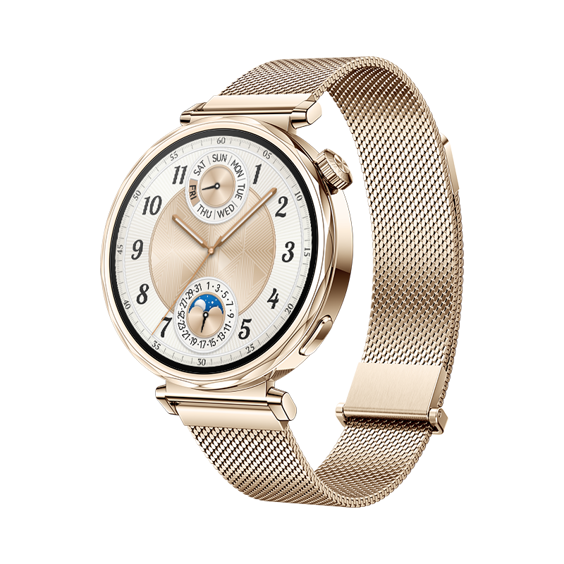 HUAWEI WATCH GT 5 41mm, Gold with Gold Milanese Strap