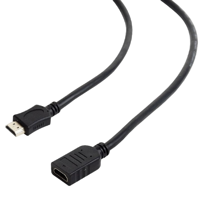 Cable HDMI male to HDMI female 1.8m Cablexpert male-female, V1.4, Black, CC-HDMI4X-6