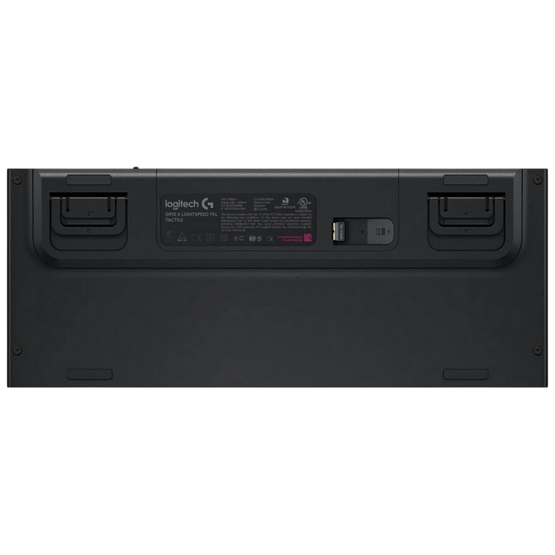 Gaming Wireless Keyboard Logitech G915 X TLK, Mechanical, Ultra thin, GL Tactile, Aluminum, Media сontrols, Volume roller, RGB, 2.4GHz+BT, EN, Black
