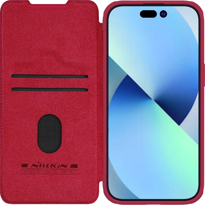 Nillkin Apple iPhone 15, Qin Pro Red