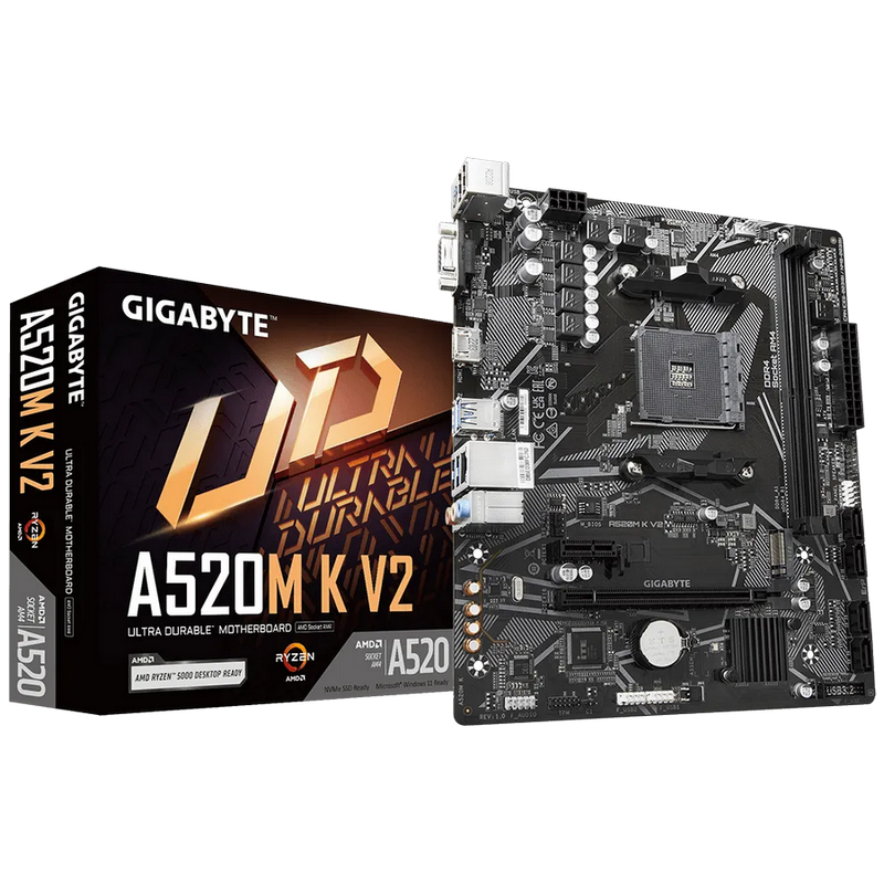 MB AM4 Gigabyte A520M K V2 mATX