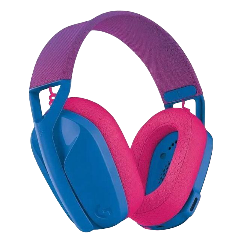 Gaming Wireless Headset Logitech G435, 40mm drivers, 20-20kHz, 45 Ohm, 100dB, 165g, 18h, 2.4Ghz+BT, Blue
