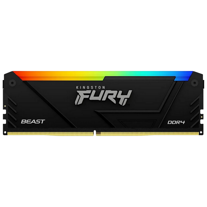 .8GB DDR4-3600MHz Kingston FURY Beast RGB (KF436C17BB2A/8), CL17-21-21, 1.35V, Intel XMP 2.0, Black