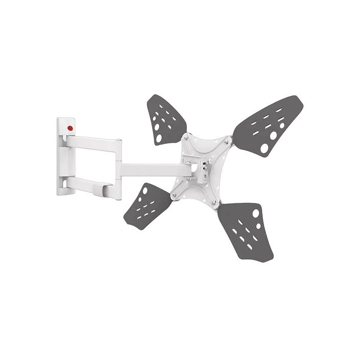 Wall Mount Barkan ''3400LW'' White 13"-83" Long Full Motion, max.50kg, VESA mm: up to 600x400mm