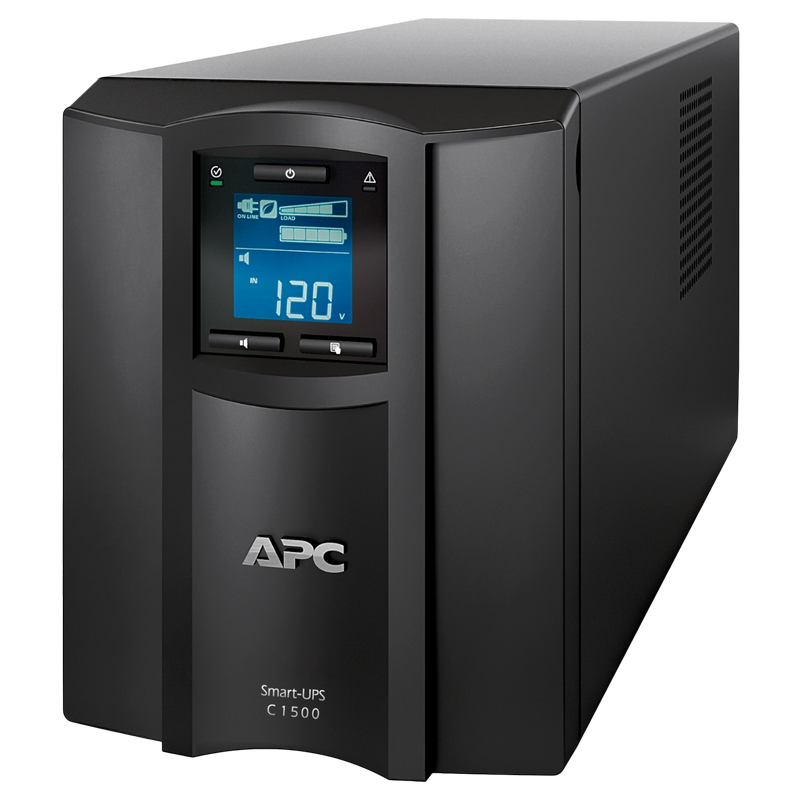 APC Smart-UPS C SMC1500IC 1500VA/900W, Tower, Sinewave, Line inter., LCD, AVR, USB, RJ45, 8*C13