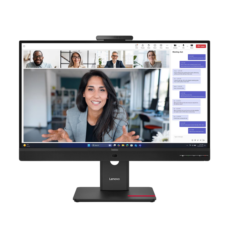 27" LENOVO ThinkVision T27QD-4v, Black, IPS, 2560x1440, 120Hz, 4ms, 350cd, CR1500:1, HDMI+DP+USB+TypeC, WebCAM, Spkrs, Pivot
