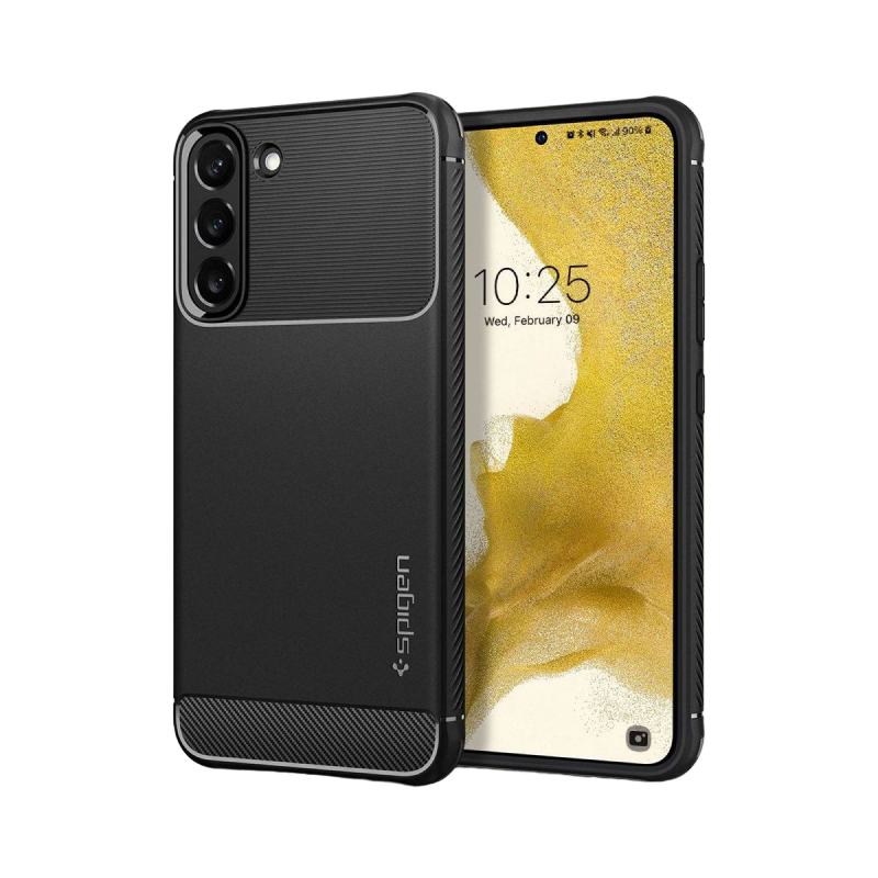 Spigen Samsung S22, Rugged Armor, Matte Black