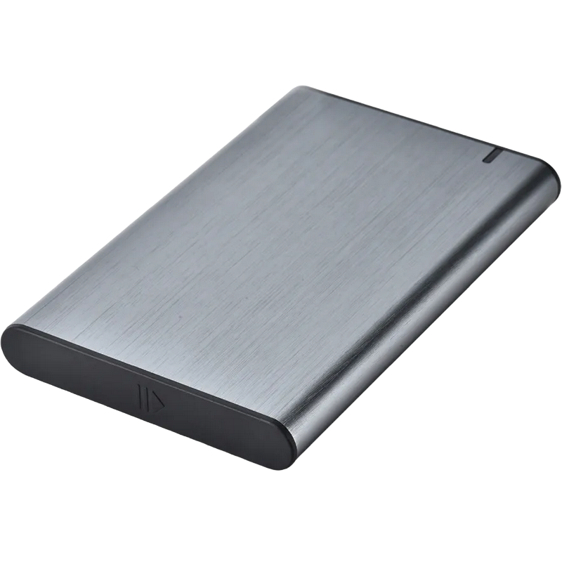 2.5" SATA HDD/SSD 9.5 mm External Case Type-C, Gembird "EE2-U3S-6-GR", aluminum, Grey