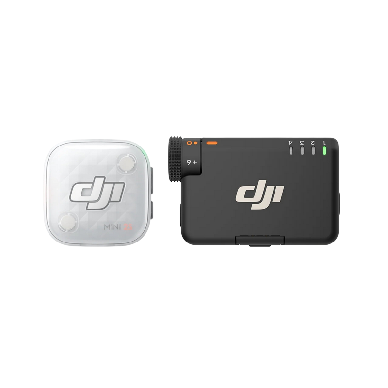 DJI Mic Mini 2S (1 TX + 1 RX), Black/White