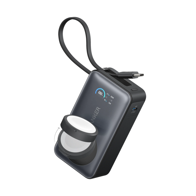 Power Bank Anker MagGo 10000 mAh, 35W (Apple watch), White