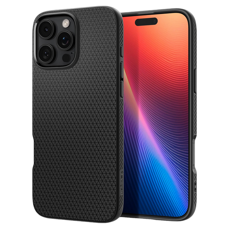 Spigen iPhone 16 Pro, Liquid Air, Matte Black