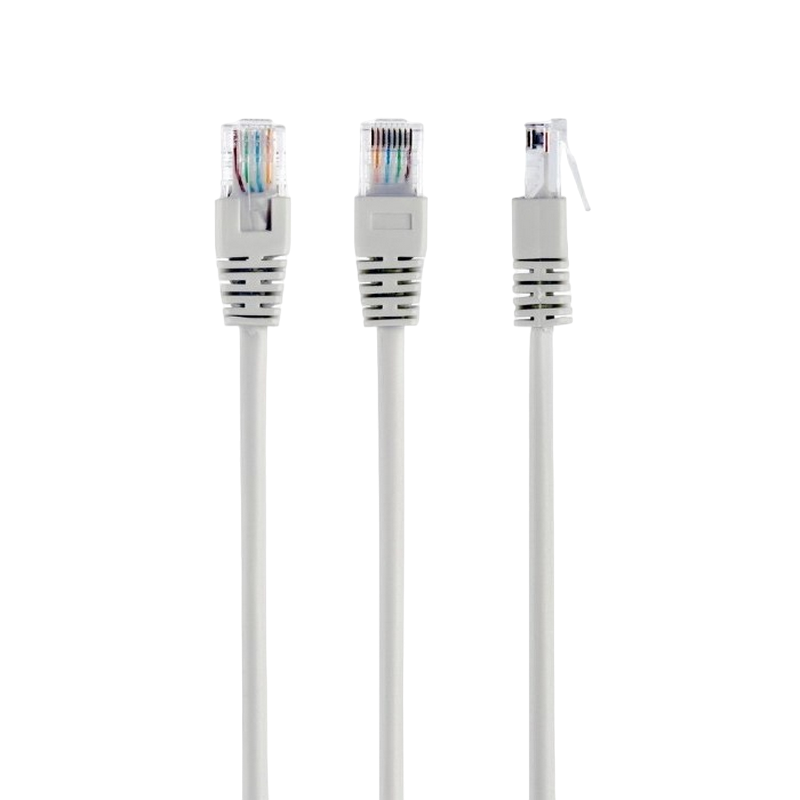 0.25m, Patch Cord Gray, PP12-0.25M, Cat.5E, Cablexpert, molded strain relief 50u" plugs