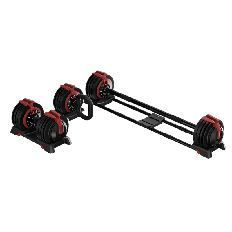 Kingsmith Dumbbell Barbell Kettlebell Weights 24kg, Black