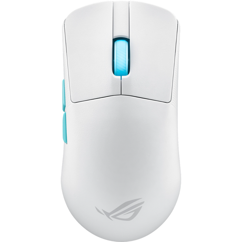 Gaming Wireless Mouse Asus ROG Harpe Ace Aim Lab Edition, 36k dpi, 5 buttons, 650IPS, 50G, 54g, Ambidextrous, Mech.SW, 2m, USB+2.4Ghz+BT, White