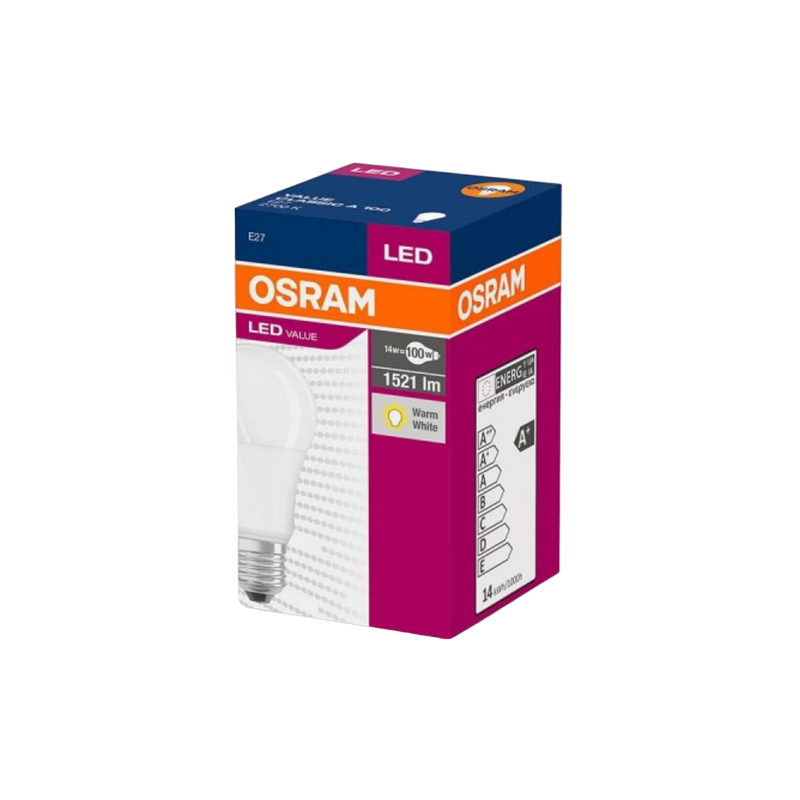 Lamp LED OSRAM VALUECLA100 13W/865 230VFR E27 FS1