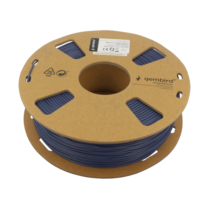 PLA 1.75 mm, Matte Navy Blue Filament, 1 kg, Gembird 3DP-PLA-01-MTNB
