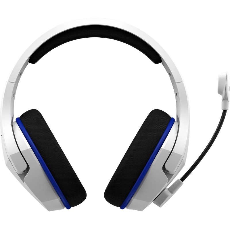 Gaming Wireless Headset Cloud Stinger Core PS5, 40mm driver, 16 Ohm, 20-20kHz, 95.5db, 240g, 17h, On-earcup control, Flip-to-mute, 2.4Ghz, White/Blue