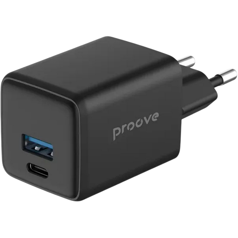 Incarcator Proove Pocket Gan 30W (Type-C + USB), Black