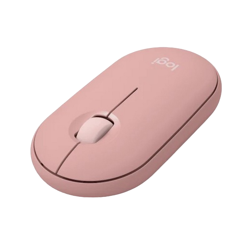Wireless Mouse Logitech M350S, 400-4000 dpi, 3 buttons, Ambidextrous, Slim, Silent, 76g, Bluetooth, 1xAA, Rose