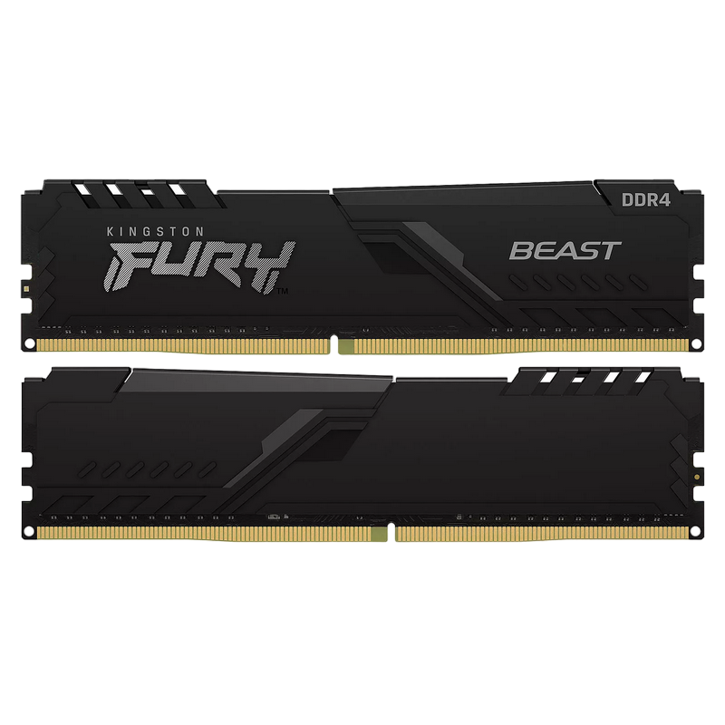 64GB DDR4-3200MHz Kingston FURY Beast (Kit of 2x32GB) (KF432C16BBK2/64), CL16-20-20, 1.35V