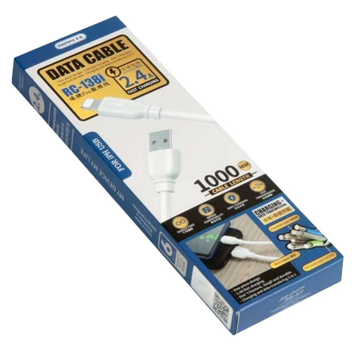 Lightning Cable Remax, RC-138i, White