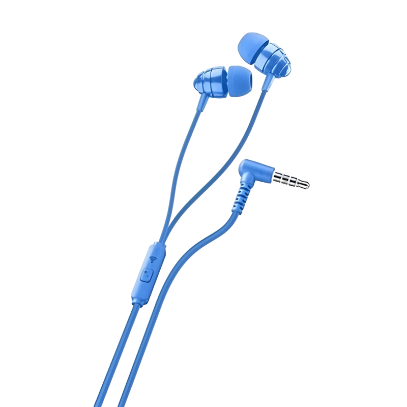 Ploos In-ear earphones with mic, Blue