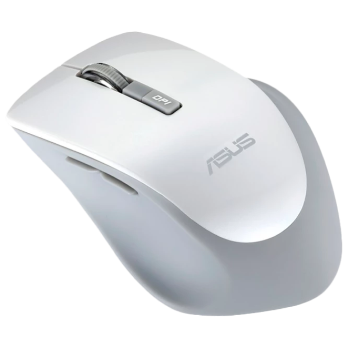 Wireless Mouse Asus WT425, 1000-1600 dpi, 6 buttons, Ergonomic, 82g, Silent, 1xAA, 2.4Ghz, White