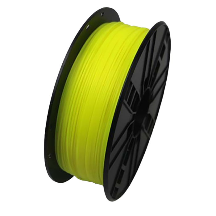 ABS 1.75 mm, Fluorescent Yellow Filament, 1 kg, Gembird, 3DP-ABS1.75-01-FY