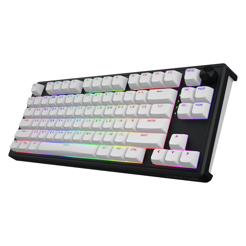 Gaming Keyboard HATOR Skyfall 80 wireless (HTK3180UA) white-black