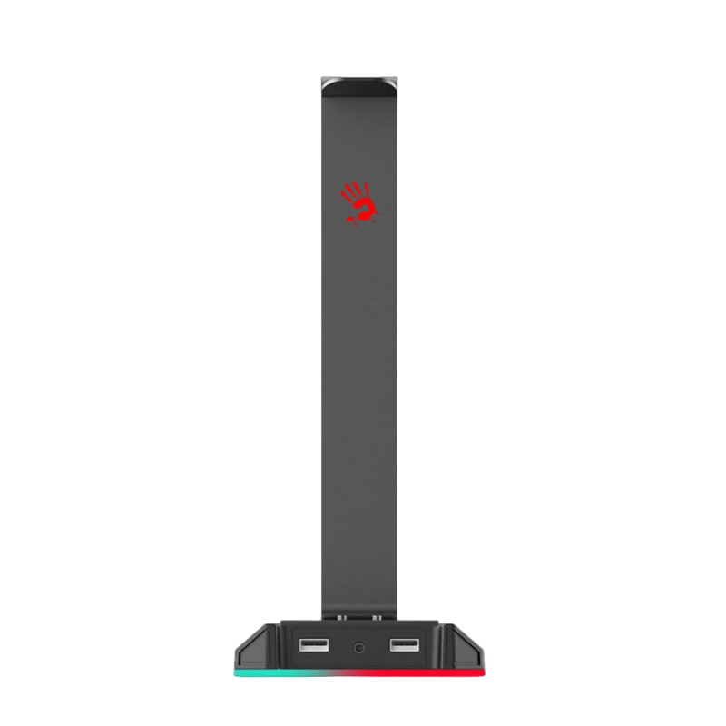 Gaming Headset Stand Bloody GS2, 3xUSB 2.0, 1x3.5mm(4pin), 7.1 Sound Card, RGB, Aluminum Frame